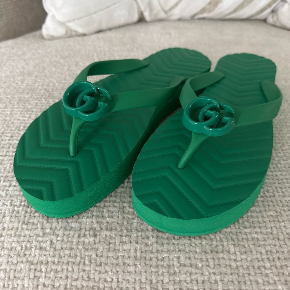 Gucci Green Sandals
